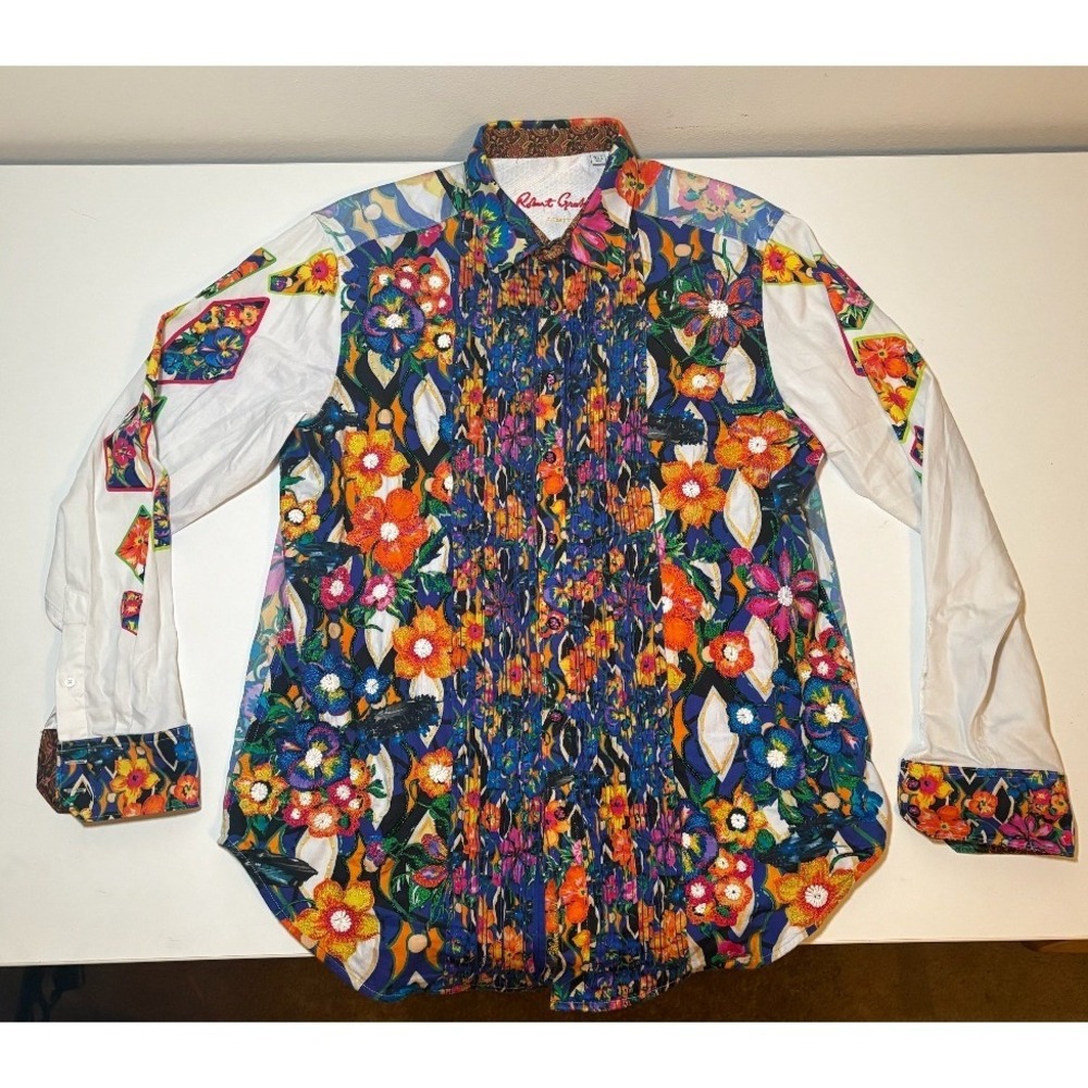 Robert Graham Limited Edition Love Street Floral Long Sleeve Shirt | Men's XLT